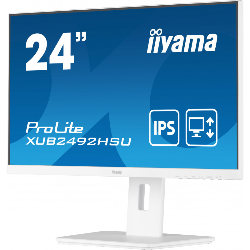 Iiyama ProLite XUB2492HSU-W5 23,8-calowy monitor Full HD IPS z hubem USB i regulacją wysokości