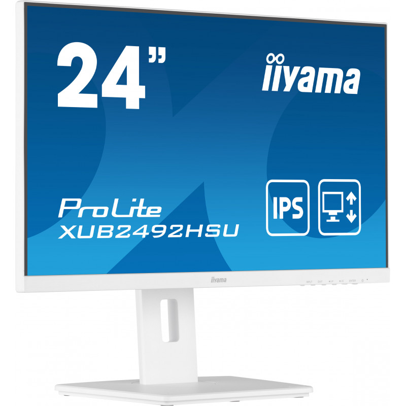 Iiyama ProLite XUB2492HSU-W5 23,8-calowy monitor Full HD IPS z hubem USB i regulacją wysokości