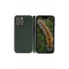 Etui typu flip dbramante1928 New York dla Apple iPhone 14 Pro - Evergreen - Zrównoważona skóra pełnoziarnista