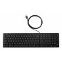 HP Desktop 320K Przewodowa Klawiatura USB - Belgijski Układ AZERTY, Czarna, Pełnowymiarowa z Klawiaturą Numeryczną, Odporna na Zachlapanie, dla Thin Clientów i Desktopów (9SR37AA#AC0)