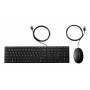 HP Desktop 320MK Przewodowy zestaw klawiatury i myszy, rosyjska klawiatura, czarny 9SR36AA#ACB