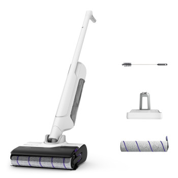 Rowenta GZ7540 X-Clean 10 bezprzewodowy odkurzacz piorący, 60 min pracy, samooczyszczanie i samosuszczenie, wyświetlacz LED, 3 tryby, 0,9 l zbiornik czystej wody