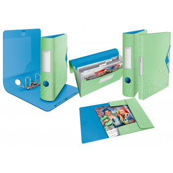 LEITZ Active Urban Chic segregator dźwigniowy A4 82 mm jasnozielony (1116-00-50)