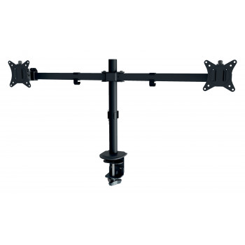 LEITZ Ergo Slim uchwyt na dwa monitory, zacisk biurkowy, czarny 61640095