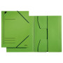 LEITZ Eckspannermappe DIN A4, tektura 320 g/m², zielona z Colorspan Cardboard, 3 w pełni klejone klapy na rogach (3981-00-55)