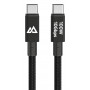 BLACK ROCK kabel USB-C do USB-C do ładowania i przesyłu danych, 100 W Power Delivery, 10 Gbit/s, 1,2 m, czarny 00201765
