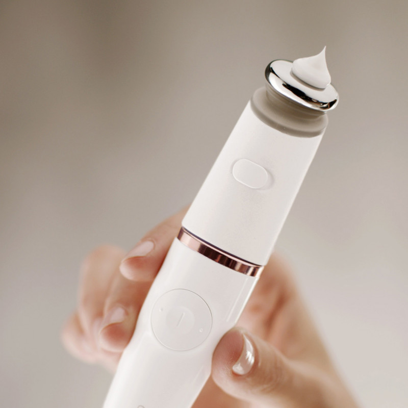 Braun FaceSpa Pro 921 3-w-1 depilator do twarzy, szczoteczka do oczyszczania i urządzenie do tonizacji, brązowo-biały