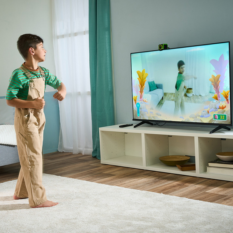 VTech LeapMOVE dziecięcy tracker aktywności z grami i wyzwaniami, kolorowy wyświetlacz LCD, wodoodporny, akumulatorowy, niebiesko-zielony 80-618704