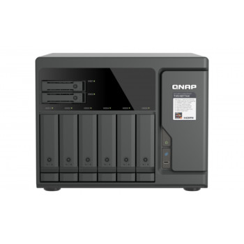 QNAP TVS-H877AX-R5-16G 8-kieszeniowy QuTS hero NAS, AMD Ryzen V1500B, 16GB RAM, 2x2.5GbE, 2U Rackmount