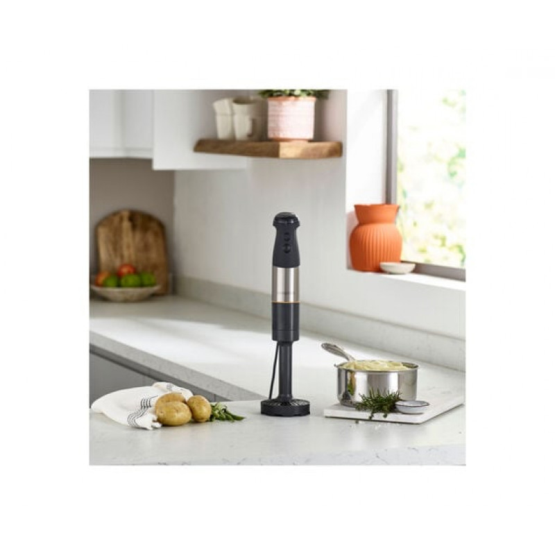 Kenwood 0W22111072 Blender ręczny, 1000 W, regulacja prędkości, stopa ze stali nierdzewnej, biało-szary
