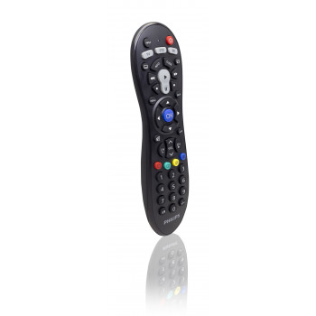 Philips SRP3013/10 Uniwersalny pilot zdalnego sterowania – 6 urządzeń, funkcja uczenia i makro, czarny