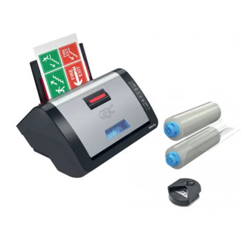 Zestaw laminatora GBC Velocity A4 z 10 koszulkami, laminowanie na gorąco, 2 wałki, funkcja anti-jam, czarny 4410076