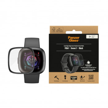 PanzerGlass ochrona ekranu do Fitbit Sense 2 czarny PanzerGlass 3667