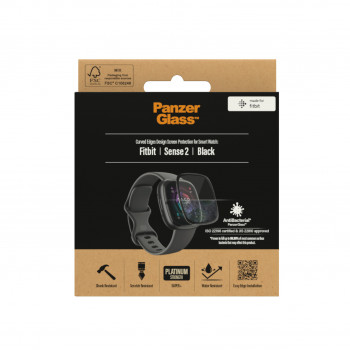 PanzerGlass ochrona ekranu do Fitbit Sense 2 czarny PanzerGlass 3667