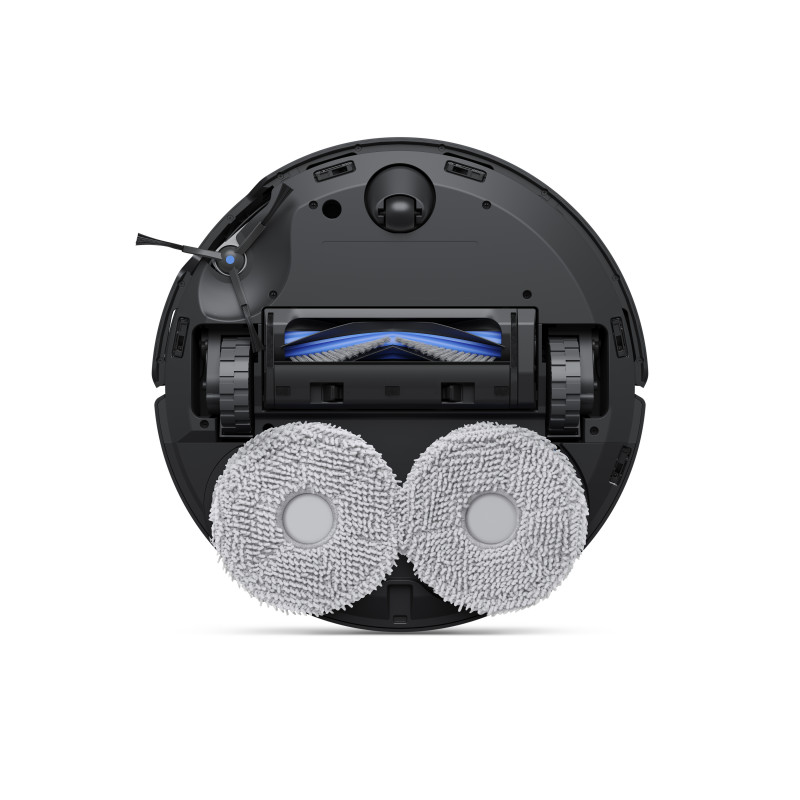 Robot odkurzacz Ecovacs Deebot T50 Omni ze stacją automatycznego opróżniania, moc ssania 8000 Pa, mycie mopa gorącą wodą, TrueMapping 2.0, AIVI 3D 2.0, czarny DDX57