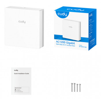 Cudy AC1200 dwuzakresowy punkt dostępowy typu wall-plate AP1300E WALL