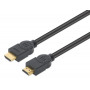 Kabel HDMI MANHATTAN CL3 4K@60Hz High Speed z Ethernet, 8 m, do instalacji w ścianach, HDR, pozłacane styki, podwójne ekranowanie, czarny (356985)
