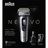 Braun NEVO 17000cc Golarka elektryczna ze stacją Clean&Charge, 5 trybów, głowica 360°, chrom/srebro 349659