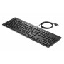 HP Business Slim klawiatura USB - hiszpański QWERTY, odporna na zalanie, czarna
