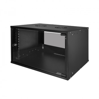 Szafa ścienna LogiLink 19 inch ECO 6U czarna (W06C55B)
