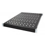 LogiLink Półka Rack 19 cali 1U Regulowana Głębokość 570 mm Perforowana Czarna do Szaf o Głębokości 800 mm SF0800B