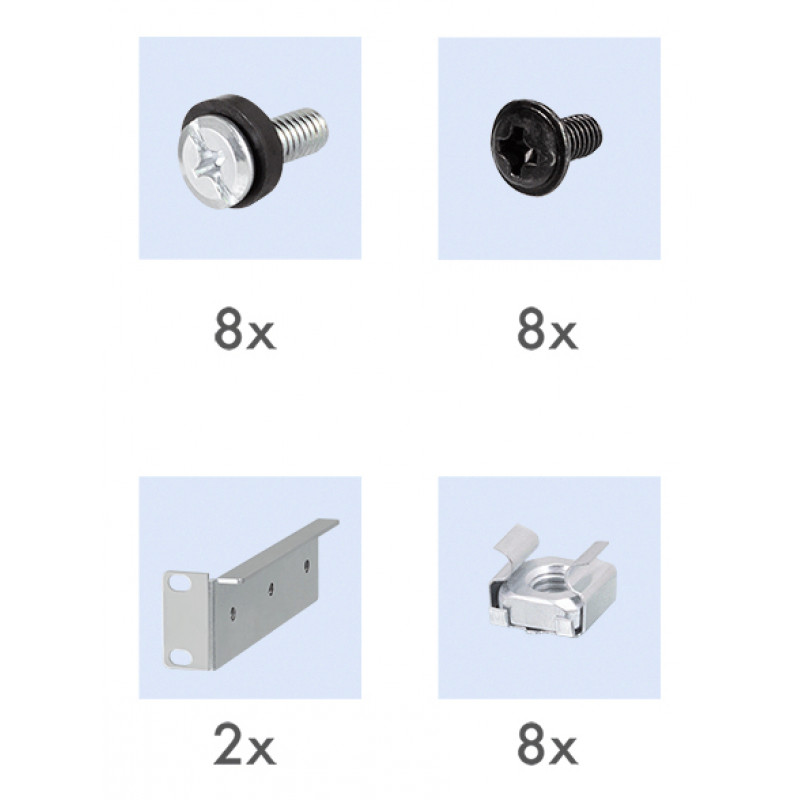 LogiLink Półka Rack 19 cali 1U Regulowana Głębokość 570 mm Perforowana Czarna do Szaf o Głębokości 800 mm SF0800B