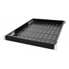 LogiLink Półka Rack 19 cali 1U Regulowana Głębokość 570 mm Perforowana Czarna do Szaf o Głębokości 800 mm SF0800B