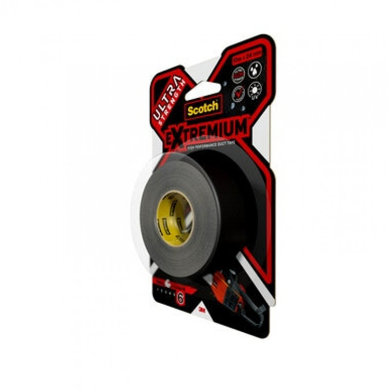 3M Extremium Czarna Taśma Naprawcza do Wiązania Odporna na UV Wodoodporna 10 m x 24 mm 6 Rolek 7100207215