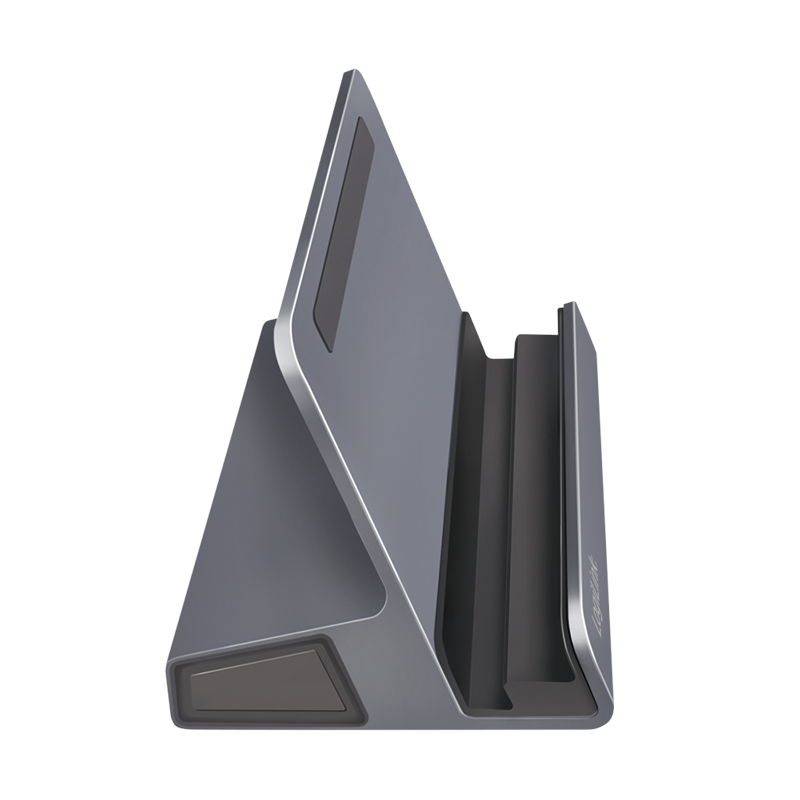 LogiLink UA0408 Stacja dokująca USB-C ze stojakiem na tablet, HDMI 4K@60Hz, 100W PD, Gigabit Ethernet, srebrna