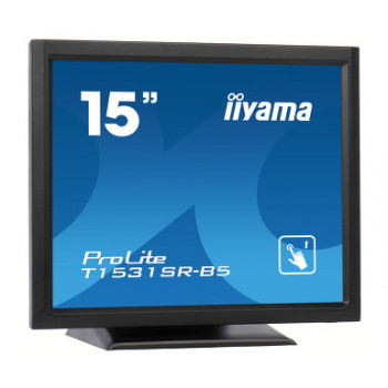Iiyama ProLite T1531SR-B5 15 inch Monitor dotykowy LED - 1024 x 768, TN, HDMI/VGA/DisplayPort, głośniki, matowy czarny