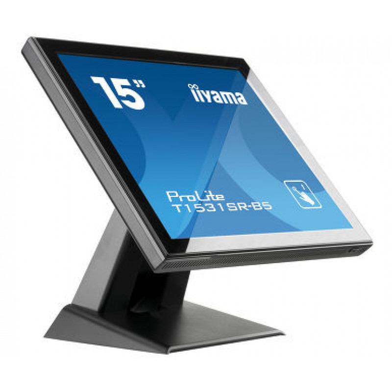 Iiyama ProLite T1531SR-B5 15 inch Monitor dotykowy LED - 1024 x 768, TN, HDMI/VGA/DisplayPort, głośniki, matowy czarny
