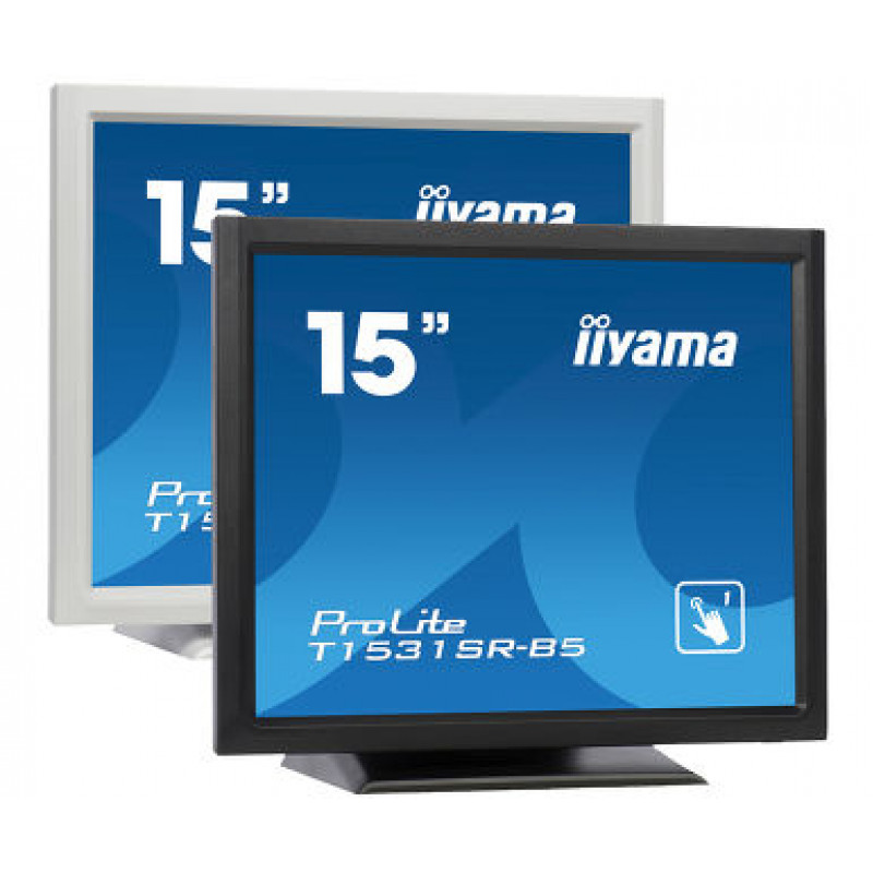 Iiyama ProLite T1531SR-B5 15 inch Monitor dotykowy LED - 1024 x 768, TN, HDMI/VGA/DisplayPort, głośniki, matowy czarny
