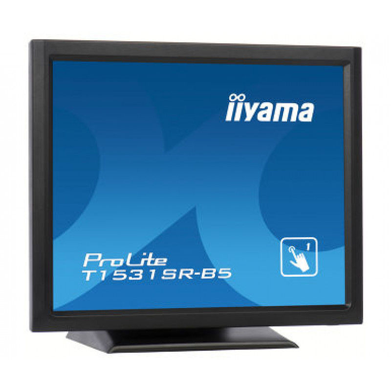 Iiyama ProLite T1531SR-B5 15 inch Monitor dotykowy LED - 1024 x 768, TN, HDMI/VGA/DisplayPort, głośniki, matowy czarny