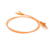 ACT Pomarańczowy kabel krosowy Slimline CAT6 U/UTP LSZH 1,5 m do centrów danych z wtykami RJ45, bez zaczepów (DC9151)