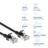 ACT Czarny 1,5m LSZH S/FTP CAT6A Slimline Snagless kabel krosowy z złączami RJ45 (DB7951)
