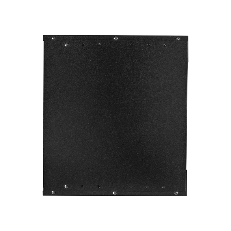 Szafa ścienna 19 cali LogiLink ECO 9U, głębokość 550mm, szklane drzwi, czarna RAL 9005, zmontowana W09C55B