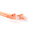 ACT Pomarańczowy kabel krosowy U/UTP CAT6A 1,5m z wtykami RJ45 bez zaczepów IB2151