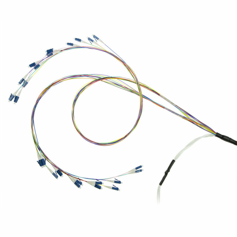 ACT 10m światłowód jednomodowy 9/125 OS2 kabel wewnętrzny/zewnętrzny 24 włókna ze złączami LC (RL4401)