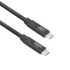 Kabel ACT USB-C do USB-C 1m 5Gbps 60W PD 4K Video - Czarny AC7443