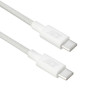 Kabel do ładowania i przesyłu danych ACT USB 2.0 60W USB-C do USB-C, biały, 2 m (AC3081)