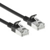 ACT Czarny 5m LSZH S/FTP CAT7 Slimline kabel krosowy bez zaczepów z złączami RJ45 (DF7905)
