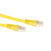 Żółty kabel krosowy ACT 1,5m LSZH U/UTP CAT6 z wtykami RJ45 IB9851