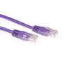Fioletowy kabel krosowy ACT 5m U/UTP CAT6 z wtykami RJ45 IB1705