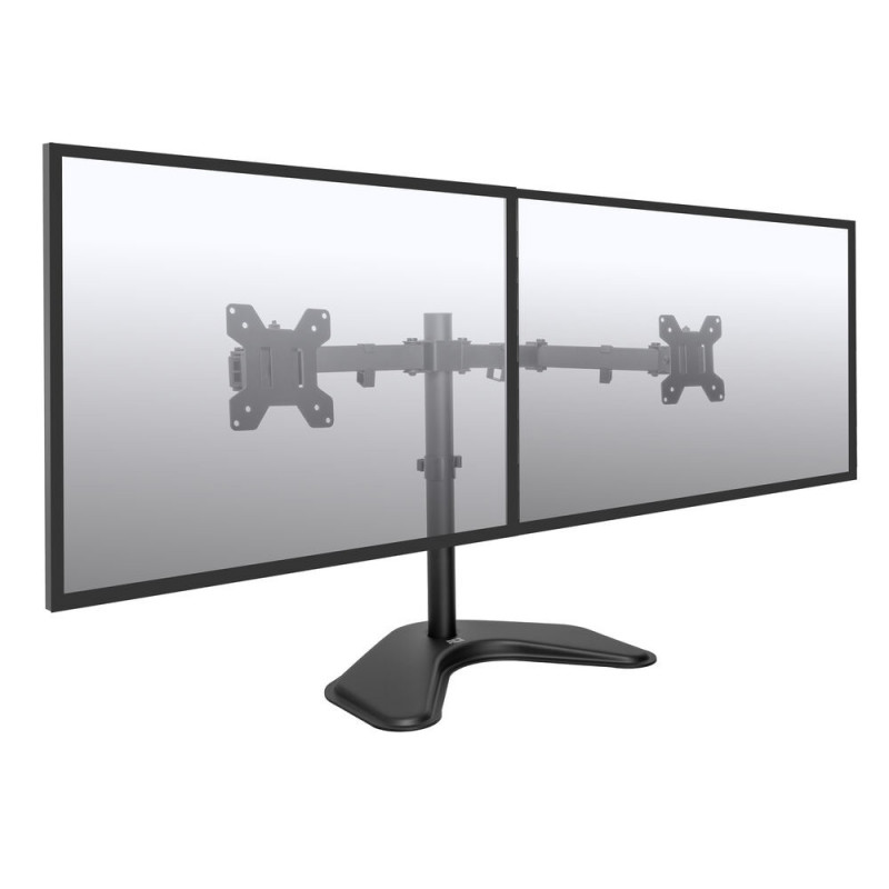 ACT AC8363 Podwójne ramię do monitora na biurko dla 2 ekranów do 32 inch - montaż na zacisk i przelotkę, VESA 75/100, 8 kg na ramię, czarny