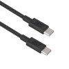 ACT USB 2.0 kabel do ładowania i przesyłania danych 60W USB-C do USB-C, czarny, 2m (AC3083)