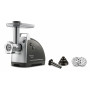 Moulinex ME6868 HV8 Pro 4-w-1 Maszynka do mięsa, 2200 W, 4,5 kg/min, 3 stalowe tarcze, przystawki do kebbe i kiełbas, czarno-srebrna