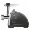 Moulinex ME6868 HV8 Pro 4-w-1 Maszynka do mięsa, 2200 W, 4,5 kg/min, 3 stalowe tarcze, przystawki do kebbe i kiełbas, czarno-srebrna