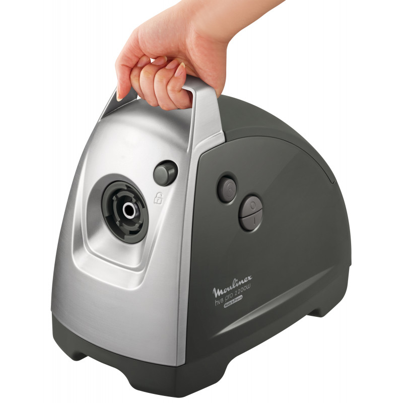 Moulinex ME6868 HV8 Pro 4-w-1 Maszynka do mięsa, 2200 W, 4,5 kg/min, 3 stalowe tarcze, przystawki do kebbe i kiełbas, czarno-srebrna