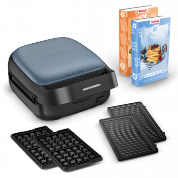 Tefal SW8674 Snack Collection Opiekacz do kanapek i gofrów Aqua
