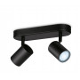 WiZ IMAGEO Spot reflektory sufitowe Tunable White 2x5W czarny pojedyncze opakowanie